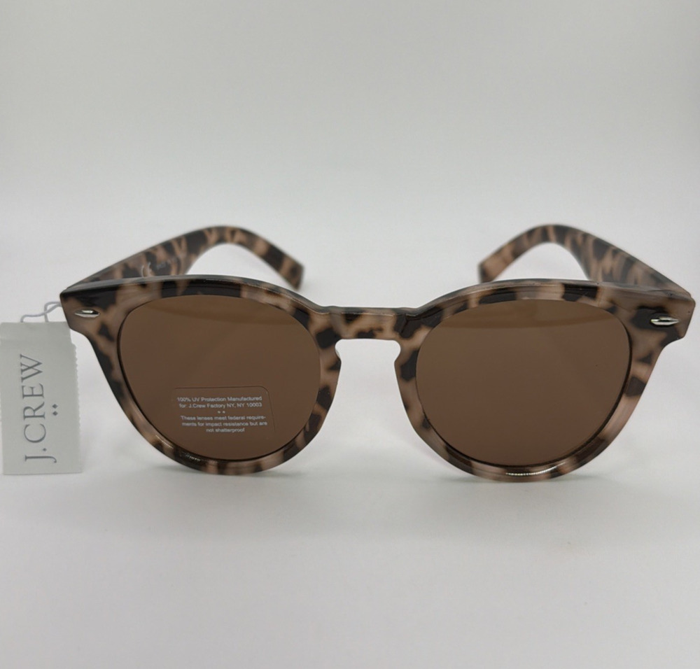 J Crew Round Frame Sunglasses Blonde Tort Women’s One Size